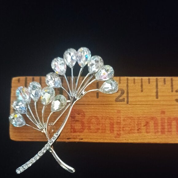 SPARKLING RHINESTONE BROOCH - Picture 5 of 5